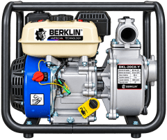 MOTOBOMBA CON MOTOR GASOLINERO 6.5HP DE 2X2