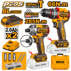 KIT COMBINADO TORNILLADOR IMPT 285NM + PERCUTOR 66NM