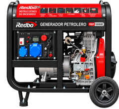 GENERADOR DIESEL 7.0KW MOTOR 14HP REDBO RBP105E