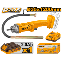 VIBRADOR DE CONCRETO A BATERIA 20V