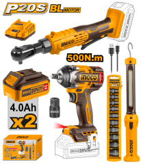 LLAVE DE IMPACTO 500NM + RATCHET 20V 4AH COSLI240461