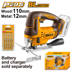 SIERRA CALADORA INALAMBRICA 20V P/MADERA Y METAL CJSLI1008