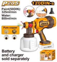 CSGLI2004 PISTOLA PULVERIZADOR A INALAMBRICA 20V 800ml/min