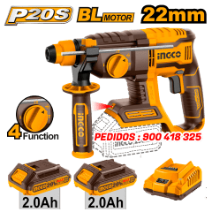 ROTOMARTILLO A BATERIA 20V P20S 20MM 4 FUNCIONES BRUSHLESS