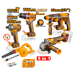 5 EN 1 INGCO 20V 2AH INDUSTRIAL