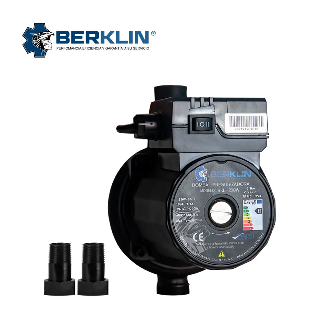 BOMBA DE AGUA PRESURIZADORA BERKLIN 2 PUNTOS 120W - BKL-120W 0