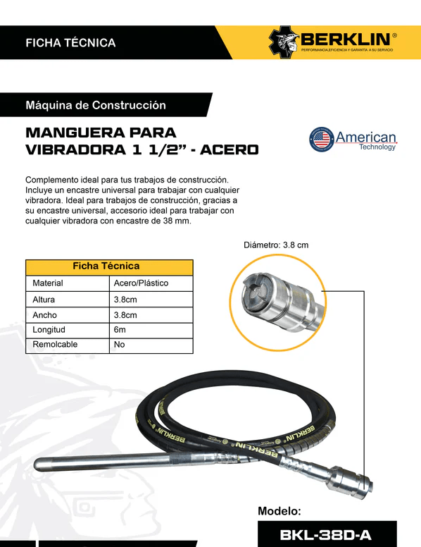 MANGERA PARA VIBRADORA 1 1/2 