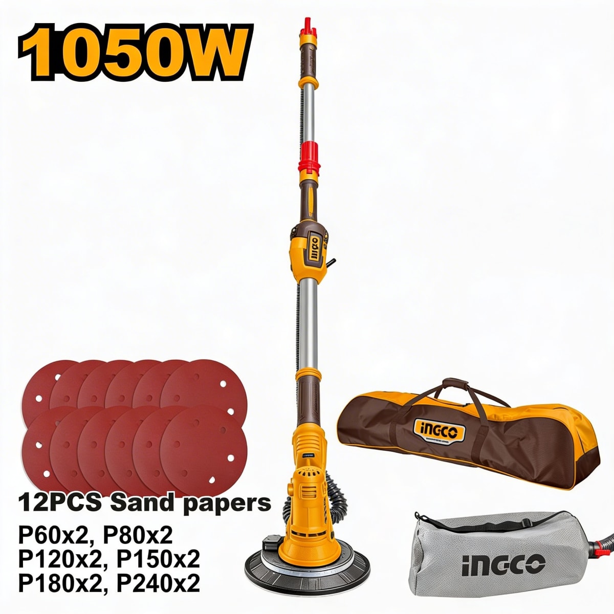 LIJADORA DE YESO 1050W INGCO  DWS105016 0