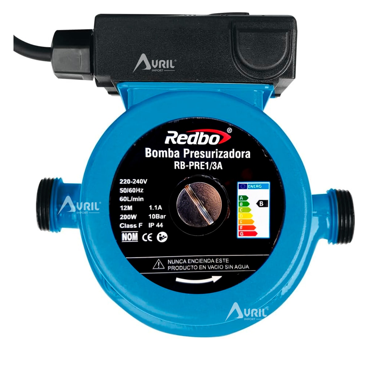 BOMBA DE AGUA PRESURIZADORA REDBO 4 PUNTOS 200W RB-PRE1/3A 0