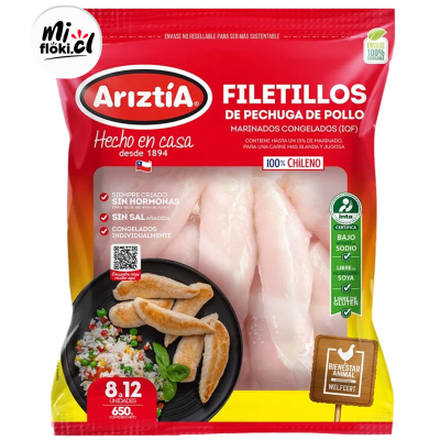 Filetillo de Pollo Ariztia 650g
