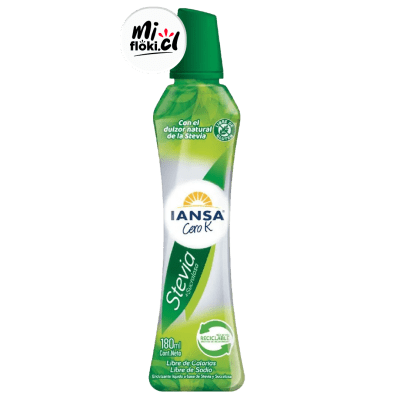 ENDULZANTE LIQUIDO STEVIA CERO K 180 ML IANSA [4X180ML]1