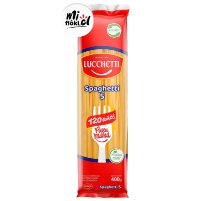 SPAGHETTI 5 PASTA 400 G LUCCHETTI [25X400]1