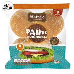 Pan Hamburguesa Marcelo 8 uniades