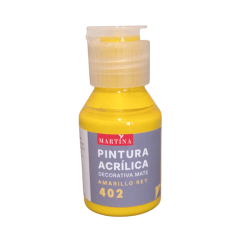 Pintura Acrílica Decorativa Mate 70 ml Amarillo Rey