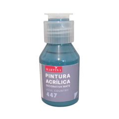 Pintura Acrílica Decorativa Mate 70 ml Azul Country