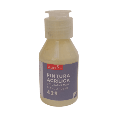 Pintura Acrílica Decorativa Mate 100 ml Blanco Hueso