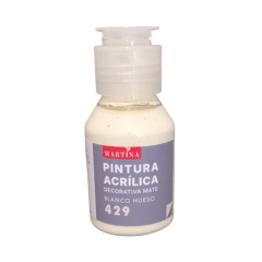 Pintura Acrílica Decorativa Mate 70 ml Blanco Hueso