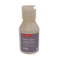 Pintura Acrílica Decorativa Mate 100 ml Blanco Titaneo
