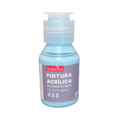 Pintura Acrílica Decorativa Mate 70 ml Celeste Claro
