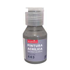 Martina Pintura Acrílica Decorativa Mate 100 ml., Grafito