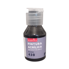 Pintura Acrílica Decorativa Mate 70 ml Negro