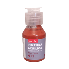 Pintura Acrílica Decorativa Mate 70 ml Rojo Colonial