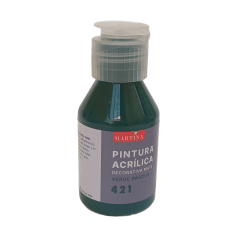 Pintura Acrílica Decorativa Mate 100 ml Verde Pascua