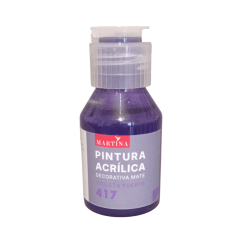 Pintura Acrílica Decorativa Mate 70 ml Violeta Fuerte