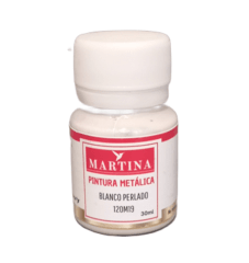 PINTURA METALICA BLANCO PERLADO MARTINA