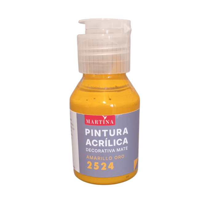 Pintura Acrílica Decorativa Mate 70 ml Amarillo Oro1