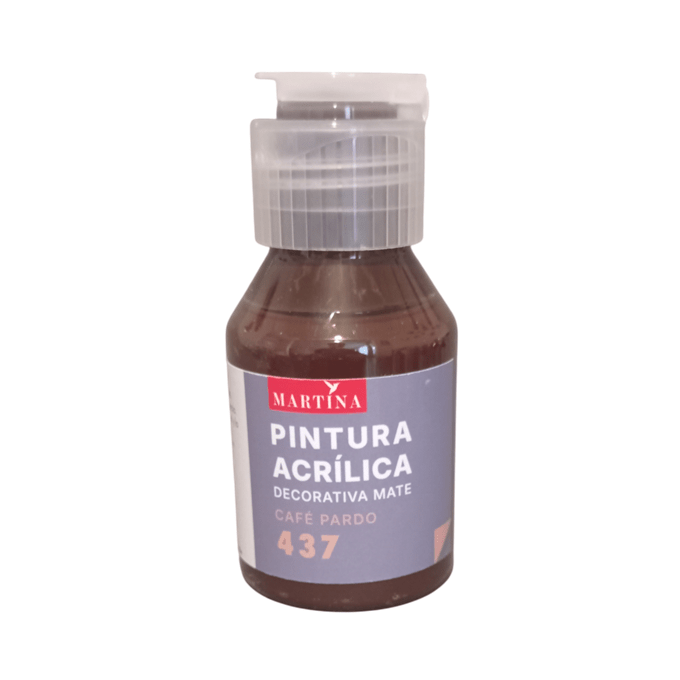 Pintura Acrílica Decorativa Mate 70 ml Café Pardo1