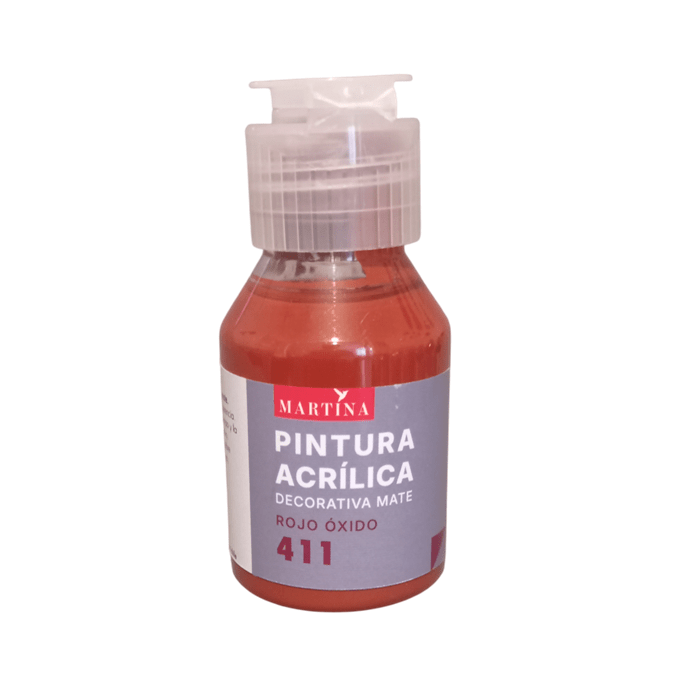 Pintura Acrílica Decorativa Mate 70 ml Rojo Colonial1