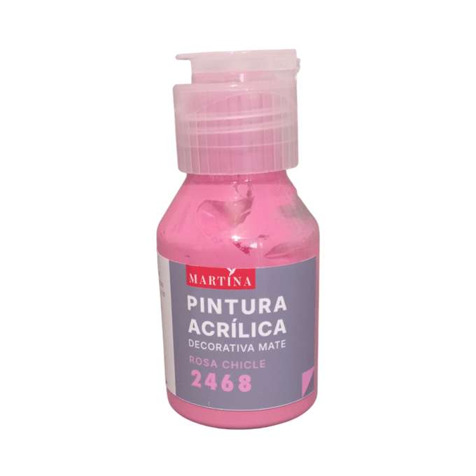 Pintura Acrílica Decorativa Mate 70 ml Rosa Chicle1