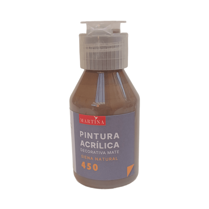 Pintura Acrílica Decorativa Mate 100 ml Siena Natural1