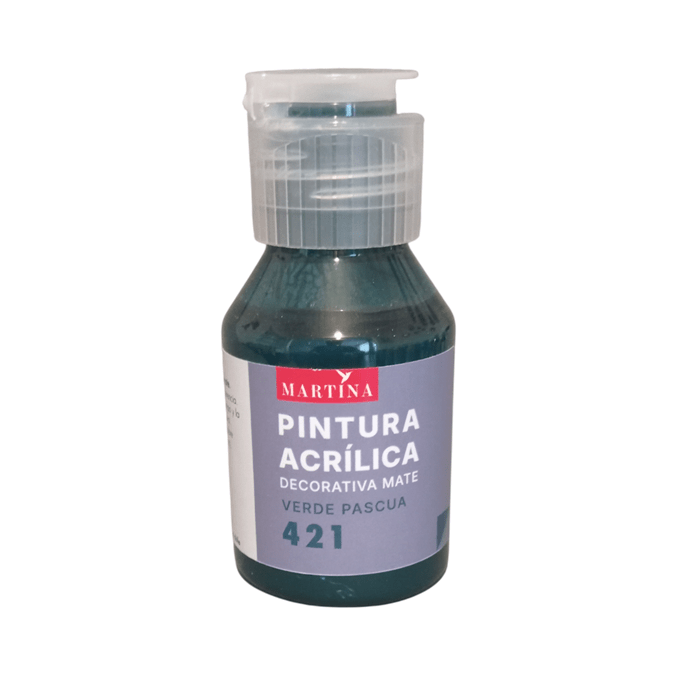 Pintura Acrílica Decorativa Mate 70 ml Verde Pascua1