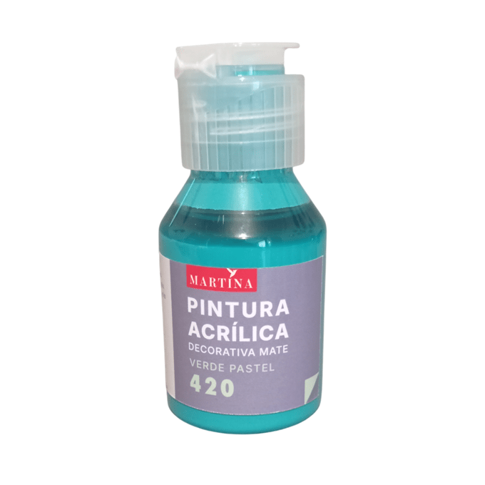 Pintura Acrílica Decorativa Mate 70 ml Verde Pastel1