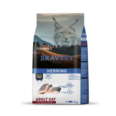 Bravery Herring Adult Cat Sterilized 2 Kg1