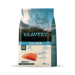 Bravery Perro Salmón 4 Kilos