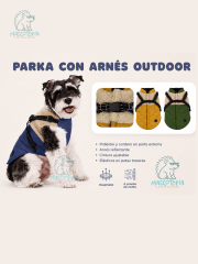 Parka con Arnés Outdoor Azul