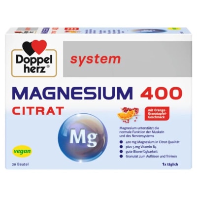 Citrato de magnesio en gránulos. Suplemento mineral 20 sobres + vitamina B6 y C1