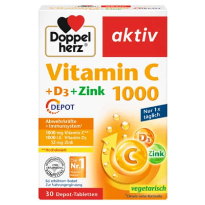 VITAMINA C + D3 + Depósito de Zinc1