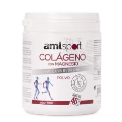 COLÁGENO CON MAGNESIO + VITAMINAS C + VIT B1, B2 Y B6 (Sabor fresa – 350 g)