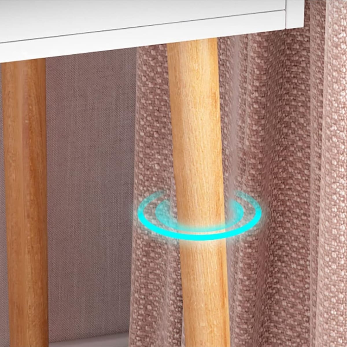 TOCADOR MAQUILLAJE MADERA BLANCO + ESPEJO LUZ LED COMPACT5
