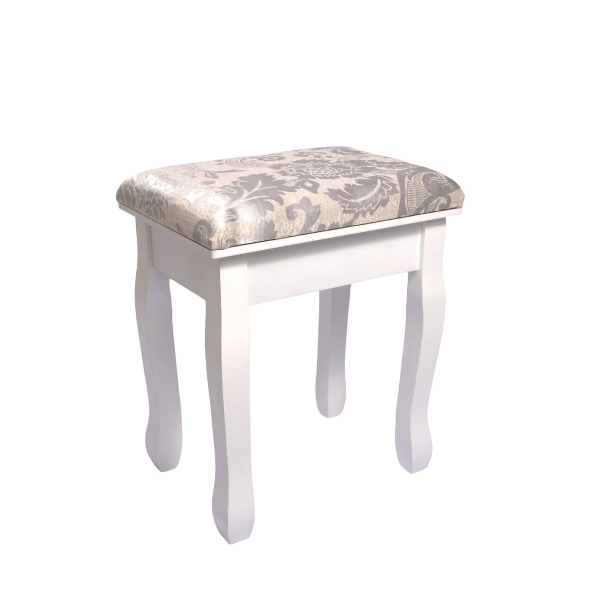 TABURETE DE TOCADOR MADERA BLANCO ROSE ANGELA3