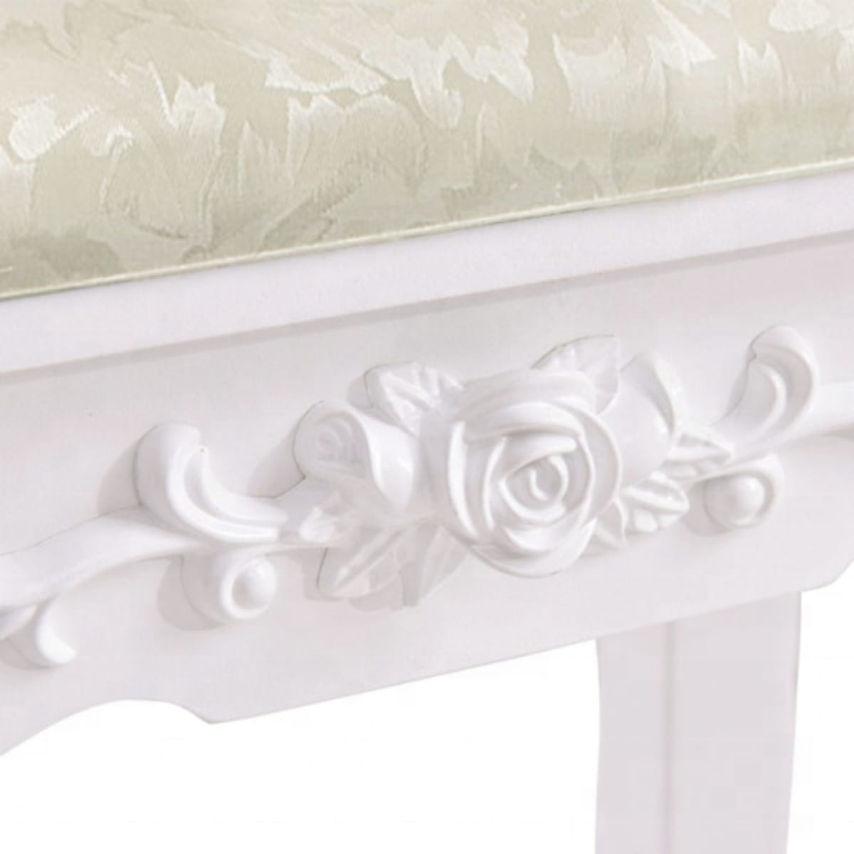 TABURETE DE TOCADOR MADERA BLANCO ROSE ANGELA3