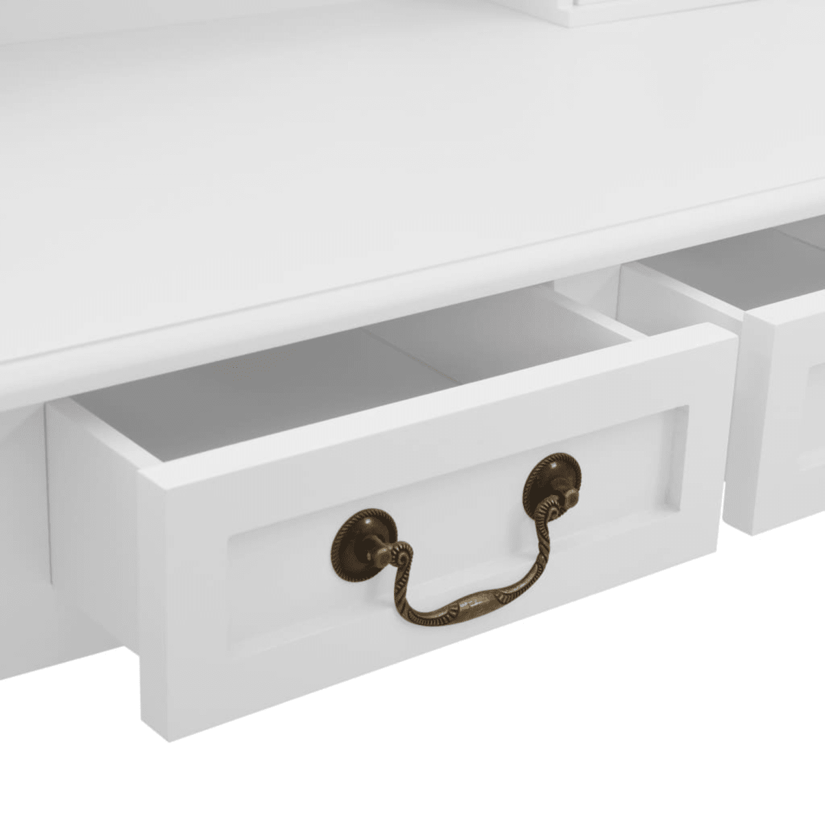 TOCADOR COMODA DE MAQUILLAJE MADERA BANCA + ESPEJO JOSEFA4