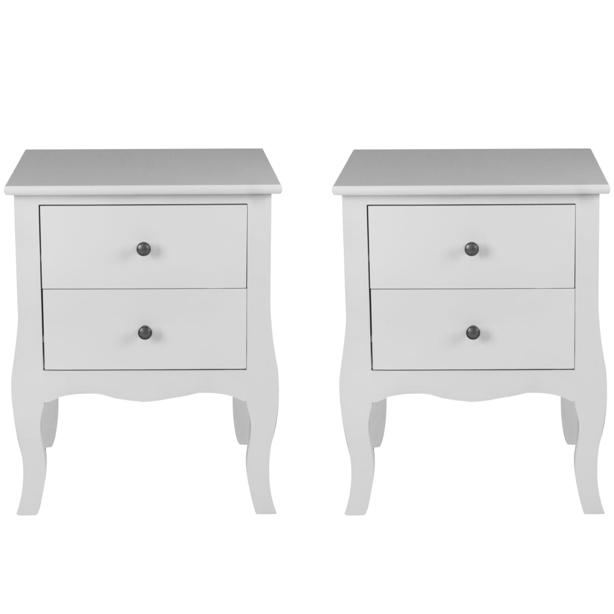 VELADOR DORMITORIO GENOVA 2 CAJONES BLANCO6