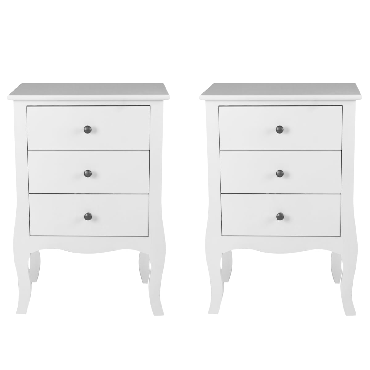 VELADOR DORMITORIO GENOVA 3 CAJONES BLANCO6