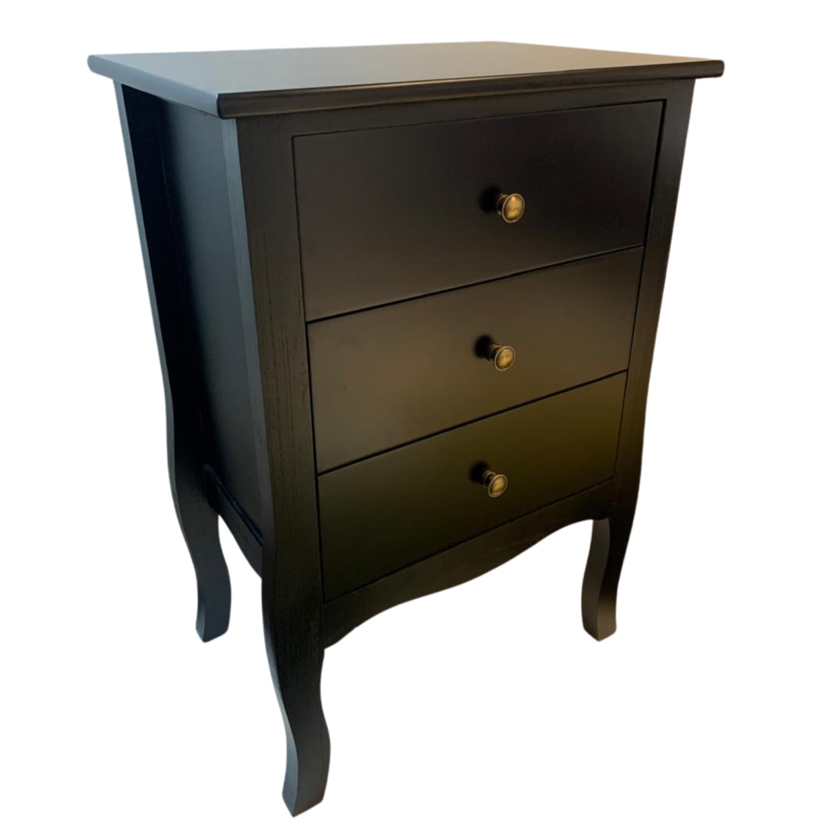 VELADOR DORMITORIO IMPERIA 3 CAJONES NEGRO2