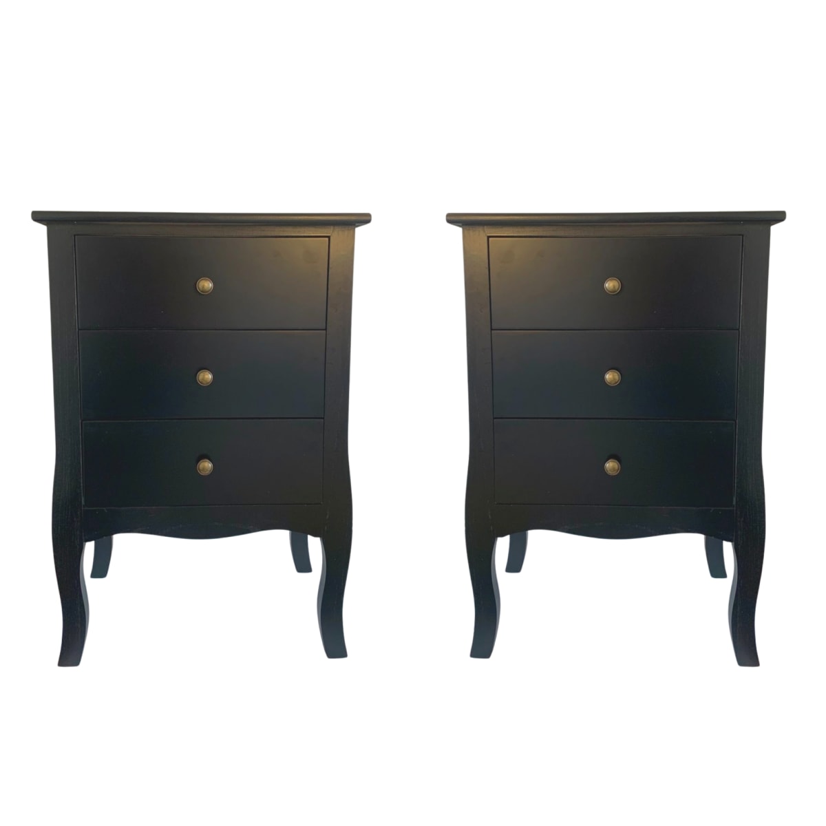 VELADOR DORMITORIO IMPERIA 3 CAJONES NEGRO6